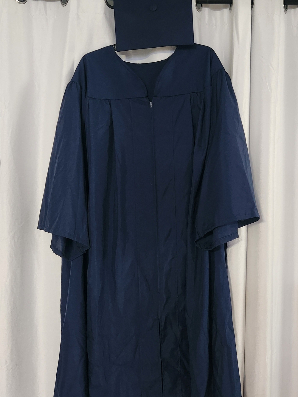 Navy Graduation Gown and Cap Set